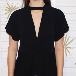 Free People Choker Neck Top